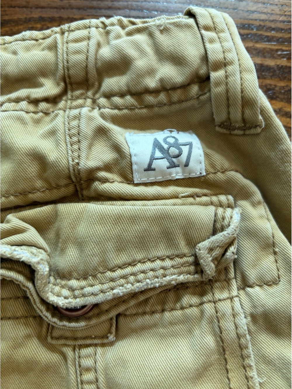 Aeropostale Boys Cargo Shorts Size 27 Khaki - Picture 4 of 5